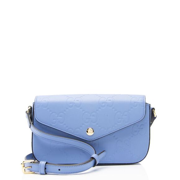 Gucci Handbags - Gucci Jumbo GG Leather Mini Pochette
